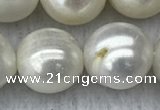 FWP131 15 inches 12mm - 13mm potato white freshwater pearl strands