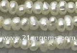 FWP14 14.5 inches 1.8mm potato white freshwater pearl strands