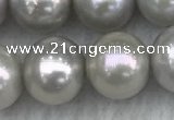 FWP143 15 inches 8mm - 9mm potato grey freshwater pearl strands