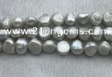 FWP262 15 inches 11mm - 12mm baroque grey freshwater pearl strands