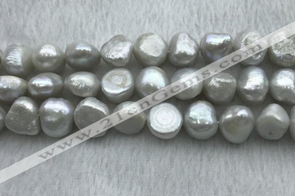 FWP262 15 inches 11mm - 12mm baroque grey freshwater pearl strands