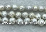 FWP360 15 inches 11mm - 12mm baroque freshwater nucleated pearl beads