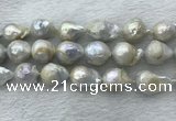 FWP362 15 inches 15mm - 18mm baroque freshwater nucleated pearl beads