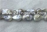 FWP364 15 inches 20mm - 22mm baroque freshwater nucleated pearl beads