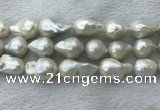 FWP365 15 inches 20mm - 22mm baroque freshwater nucleated pearl beads