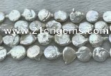 FWP380 15 inches 12mm - 13mm coin freshwater pearl beads