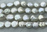 FWP386 15 inches 12mm - 13mm coin freshwater pearl beads