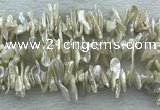 FWP420 15 inches 5*15mm - 8*24mm biwa freshwater pearl beads