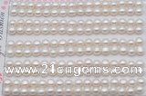 FWP454 half-drilled 5-5.5mm bread freshwater pearl beads