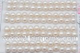 FWP457 half-drilled 6.5-7mm bread freshwater pearl beads