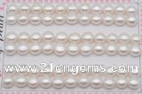 FWP459 half-drilled 7.5-8mm bread freshwater pearl beads