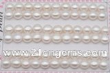 FWP460 half-drilled 8-8.5mm bread freshwater pearl beads