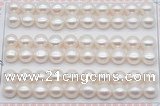 FWP462 half-drilled 9-9.5mm bread freshwater pearl beads