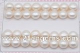 FWP465 half-drilled 10.5-11mm bread freshwater pearl beads