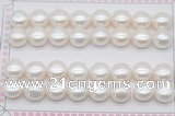 FWP466 half-drilled 11-11.5mm bread freshwater pearl beads