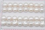 FWP466 half-drilled 11-11.5mm bread freshwater pearl beads