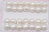 FWP468 half-drilled 12-12.5mm bread freshwater pearl beads