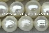 FWP66 15 inches 7mm - 8mm potato white freshwater pearl strands