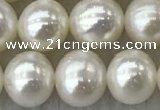 FWP76 15 inches 7mm - 8mm potato white freshwater pearl strands