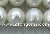 FWP87 15 inches 8mm - 9mm potato white freshwater pearl strands