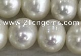 FWP90 15 inches 8mm - 9mm potato white freshwater pearl strands