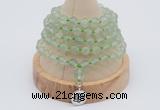 GMN1243 Hand-knotted 8mm, 10mm prehnite 108 beads mala necklaces with charm