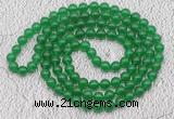 GMN16 Hand-knotted 8mm candy jade 108 beads mala necklaces