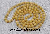 GMN491 Hand-knotted 8mm, 10mm golden tiger eye 108 beads mala necklaces