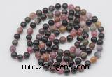 GMN531 Hand-knotted 8mm, 10mm tourmaline 108 beads mala necklaces