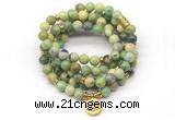 GMN7028 8mm australia chrysoprase 108 mala beads wrap bracelet necklace