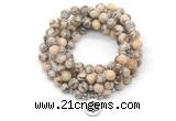 GMN7065 8mm feldspar 108 mala beads wrap bracelet necklaces