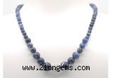 GMN7314 sodalite graduated beaded necklace & bracelet set