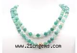 GMN8008 18 - 36 inches 8mm, 10mm green banded agate 54, 108 beads mala necklaces