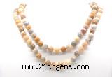 GMN8013 18 - 36 inches 8mm, 10mm yellow crazy lace agate 54, 108 beads mala necklaces