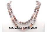 GMN8014 18 - 36 inches 8mm, 10mm Botswana agate 54, 108 beads mala necklaces