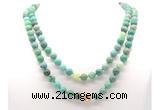 GMN8017 18 - 36 inches 8mm, 10mm grass agate 54, 108 beads mala necklaces