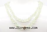 GMN8025 18 - 36 inches 8mm, 10mm prehnite 54, 108 beads mala necklaces