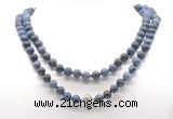 GMN8041 18 - 36 inches 8mm, 10mm dumortierite 54, 108 beads mala necklaces