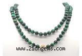 GMN8056 18 - 36 inches 8mm, 10mm green tiger eye 54, 108 beads mala necklaces