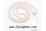 GMN8488 8mm, 10mm Tibetan agate 27, 54, 108 beads mala necklace with tassel