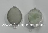 NGC05 20*30mm - 25*35mm freeform druzy agate connectors