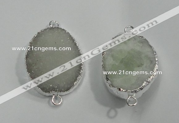 NGC05 20*30mm - 25*35mm freeform druzy agate connectors