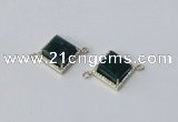 NGC1033 12*12mm diamond agate gemstone connectors wholesale