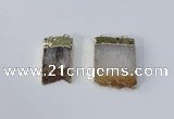 NGC1042 15*25mm – 25*30mm freeform citrine connectors wholesale