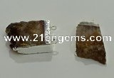 NGC1044 15*25mm – 25*30mm freeform citrine connectors wholesale