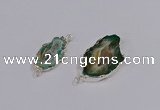 NGC1090 18*25mm - 25*35mm freeform druzy agate gemstone connectors