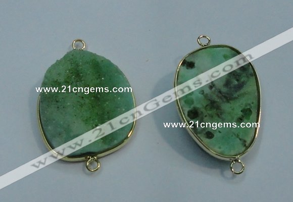 NGC11 20*30mm - 25*35mm freeform druzy agate connectors