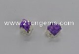 NGC1243 10*12mm - 14*15mm freefrom druzy agate connectors wholesale