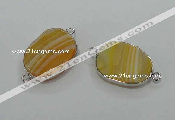 NGC125 13*18mm - 15*20mm freeform agate connectors wholesale