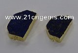 NGC1433 20*25mm - 22*30mm freeform lapis lazuli connectors